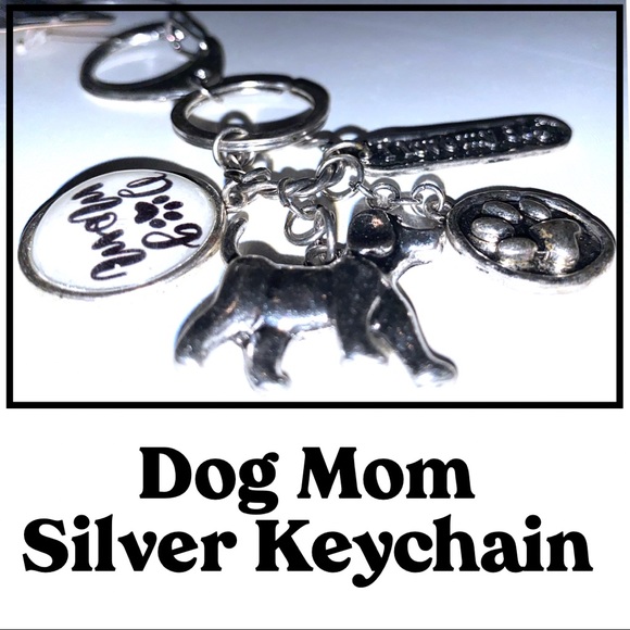 I Love My Dog “Dog “Dog Mom” Keychain NWT - Picture 4 of 7